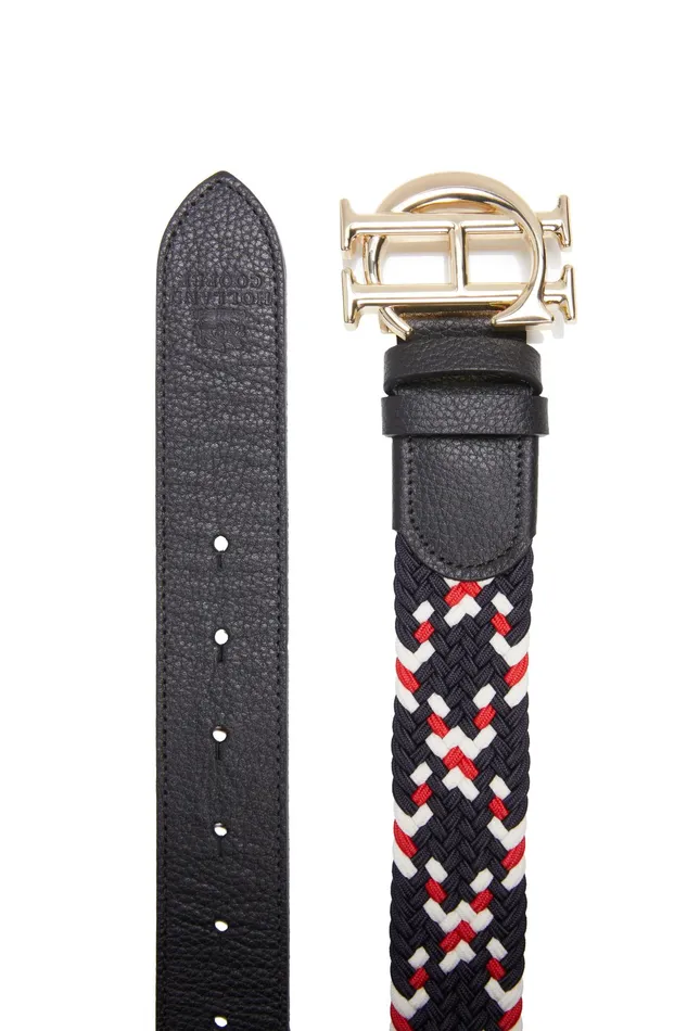 Holland Cooper HC Heritage Belt Navy Tricolour Women Belts Holland Cooper HC Heritage Belt Navy Tricolour Women Belts