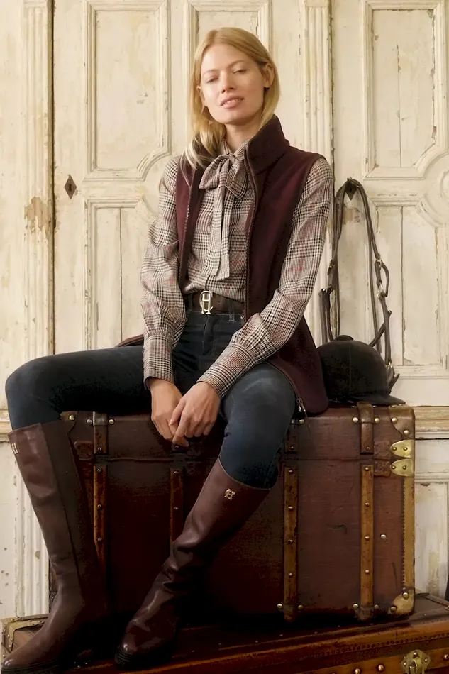 Holland Cooper Heritage Shirt Orange Windsor Women Shirts and Blouses Holland Cooper Heritage Shirt Orange Windsor Women Shirts and Blouses