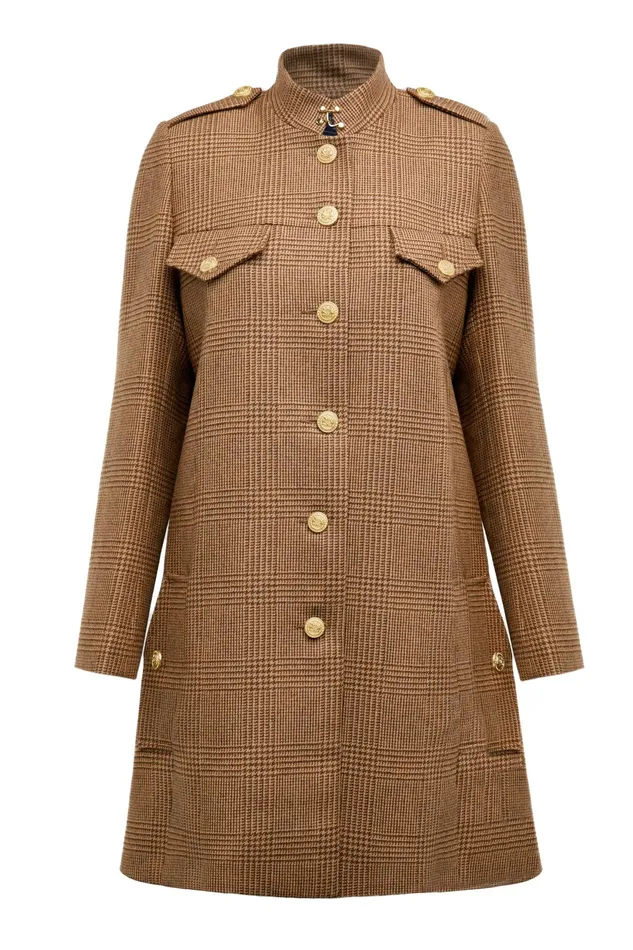 Holland Cooper Highbury Cape Coat Tawny Women Capes