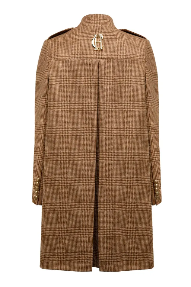 Holland Cooper Highbury Cape Coat Tawny Women Capes