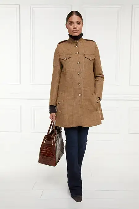 Holland Cooper Highbury Cape Coat Tawny Women Capes