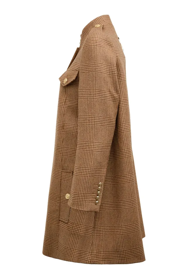 Holland Cooper Highbury Cape Coat Tawny Women Capes