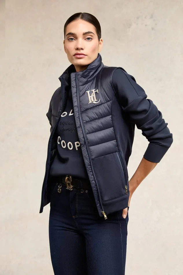 Holland Cooper Hybrid Gilet Ink Navy Women Gilets