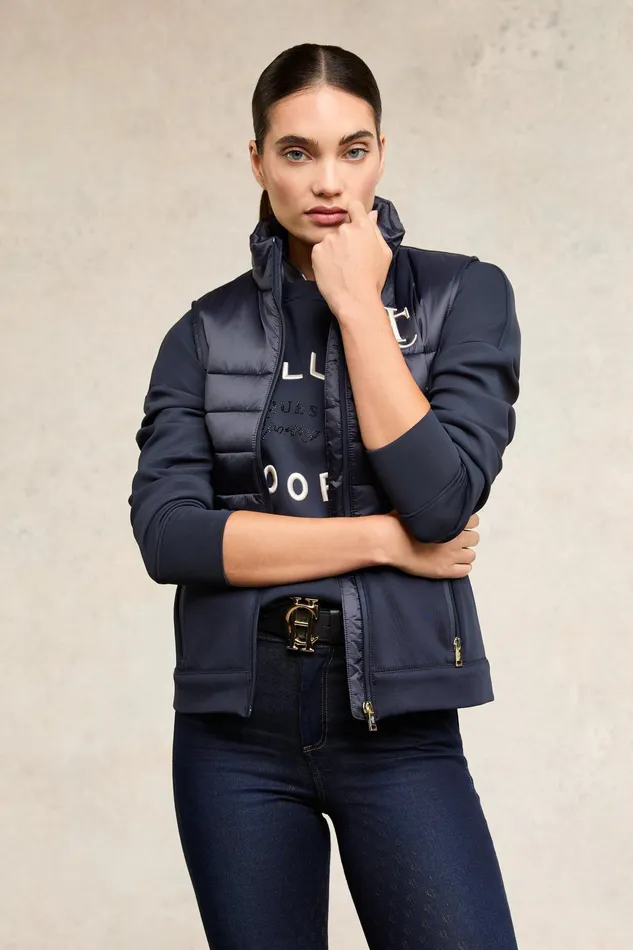 Holland Cooper Hybrid Gilet Ink Navy Women Gilets Holland Cooper Hybrid Gilet Ink Navy Women Gilets