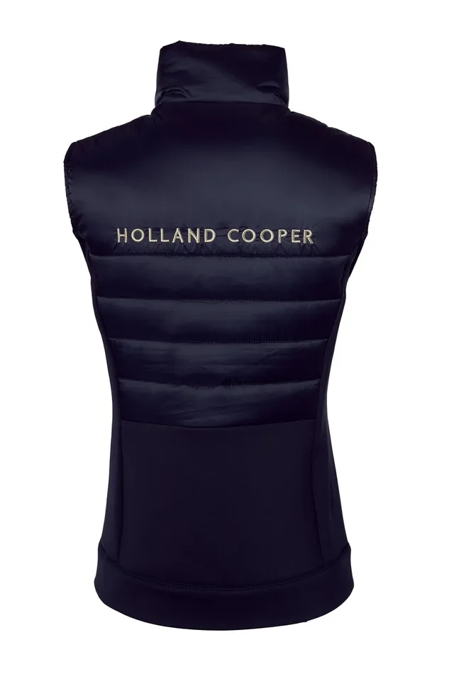 Holland Cooper Hybrid Gilet Ink Navy Women Gilets Holland Cooper Hybrid Gilet Ink Navy Women Gilets