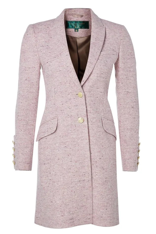 Holland Cooper Kempton Coat Anniversary Pink Women Tailoring