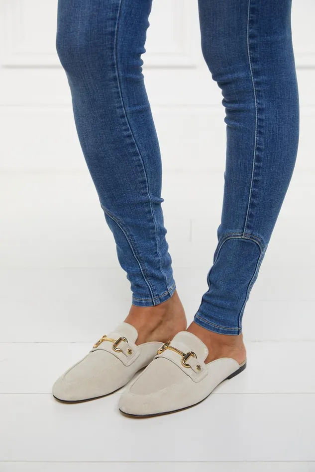 Holland Cooper Kingston Horse Bit Loafer Taupe Suede Women Loafers Holland Cooper Kingston Horse Bit Loafer Taupe Suede Women Loafers