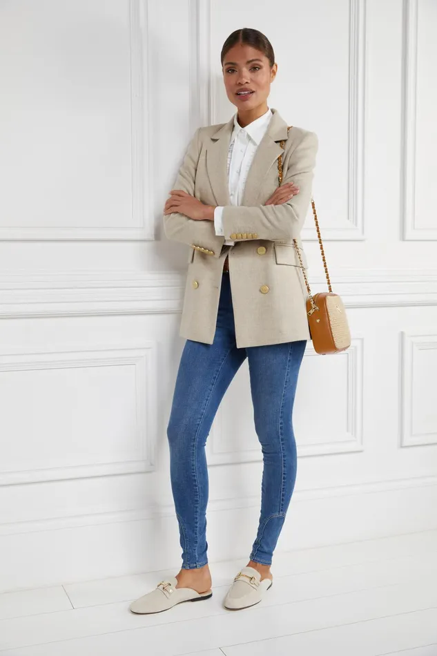 Holland Cooper Kingston Horse Bit Loafer Taupe Suede Women Loafers Holland Cooper Kingston Horse Bit Loafer Taupe Suede Women Loafers