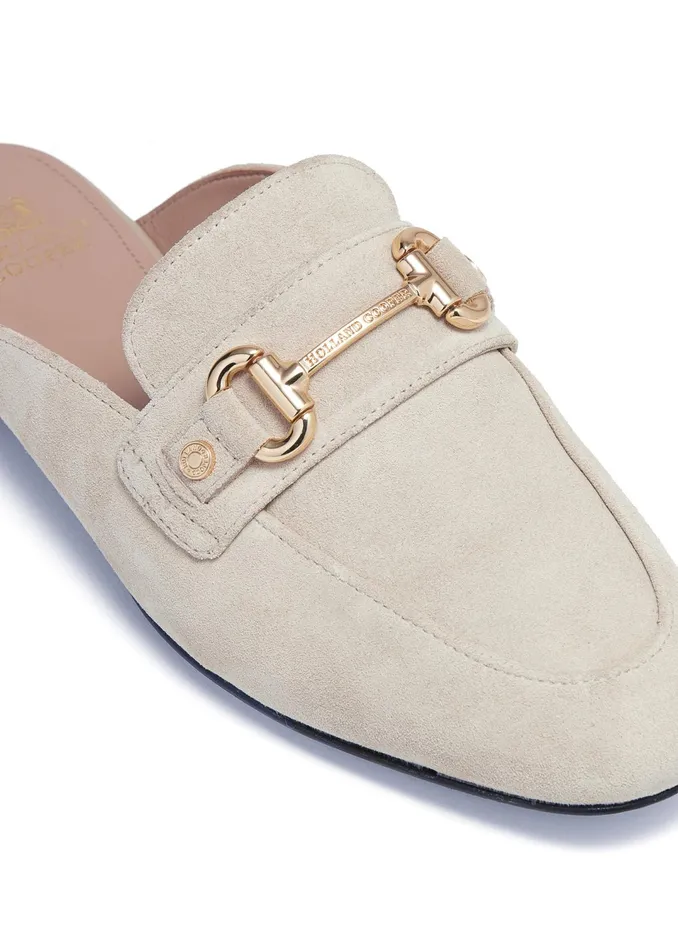 Holland Cooper Kingston Horse Bit Loafer Taupe Suede Women Loafers Holland Cooper Kingston Horse Bit Loafer Taupe Suede Women Loafers