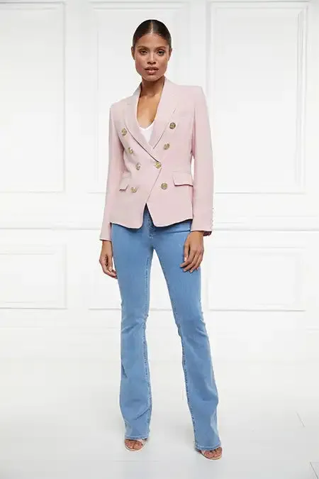 Holland Cooper Knightsbridge Blazer Pink Linen Women Tailoring
