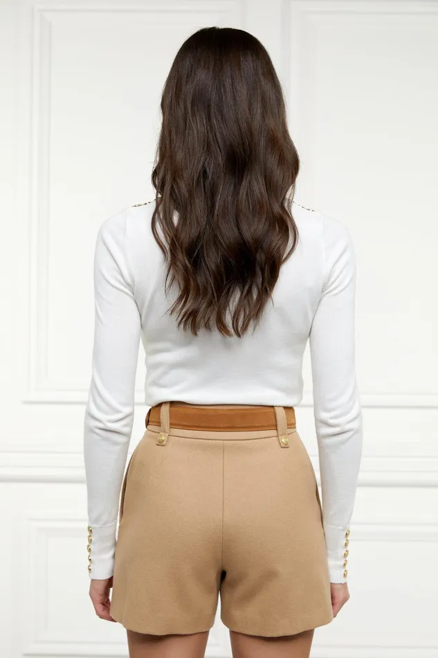 Holland Cooper Luxe Tailored Short Camel Women Tailoring Holland Cooper Luxe Tailored Short Camel Women Tailoring
