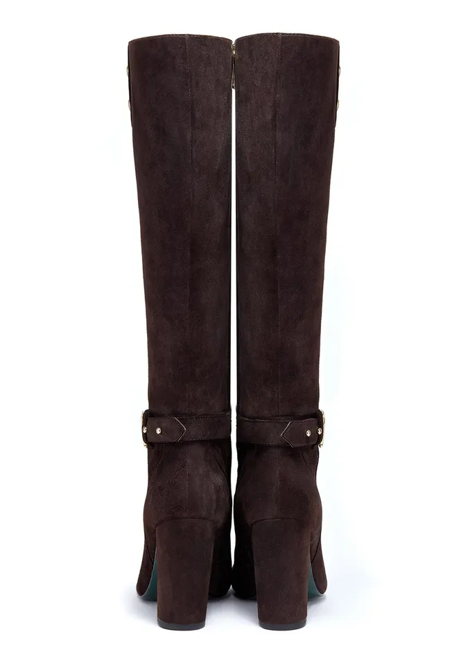 Holland Cooper Marlborough Knee Boot Chocolate Women Boots