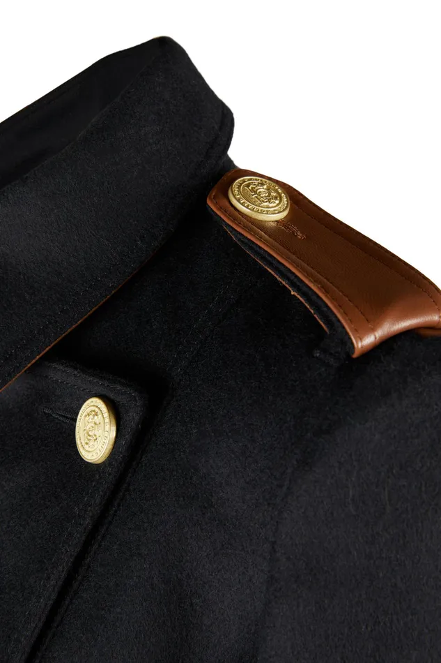 Holland Cooper Marlborough Trench Coat Soft Black Tan Women Tailoring
