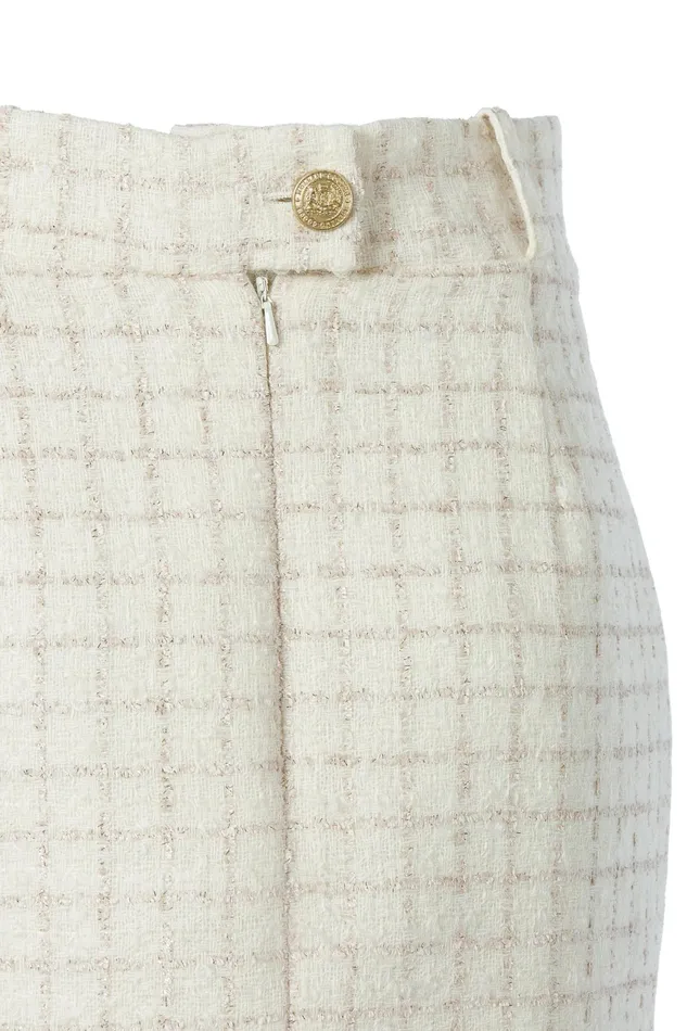 Holland Cooper Regency Skirt Ivory Sparkle Tweed Women Tailoring Holland Cooper Regency Skirt Ivory Sparkle Tweed Women Tailoring