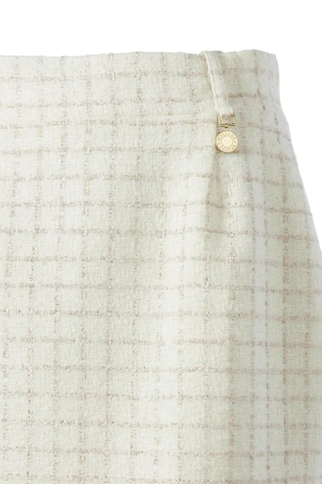 Holland Cooper Regency Skirt Ivory Sparkle Tweed Women Tailoring Holland Cooper Regency Skirt Ivory Sparkle Tweed Women Tailoring