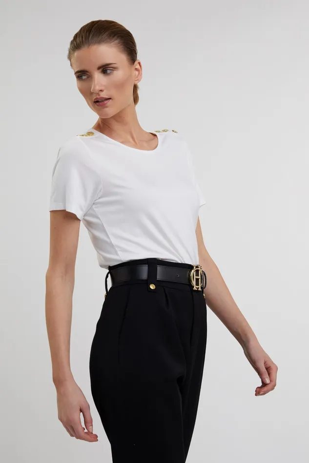Holland Cooper Relax Fit Crew Neck Tee White Women Tees Holland Cooper Relax Fit Crew Neck Tee White Women Tees