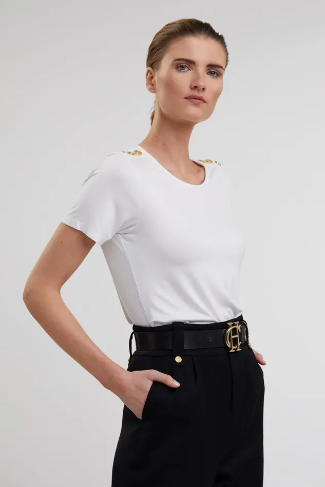 Holland Cooper Relax Fit Crew Neck Tee White Women Tees Holland Cooper Relax Fit Crew Neck Tee White Women Tees