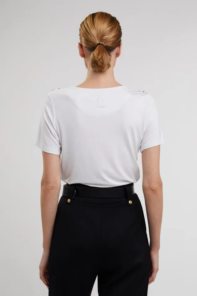 Holland Cooper Relax Fit Crew Neck Tee White Women Tees Holland Cooper Relax Fit Crew Neck Tee White Women Tees