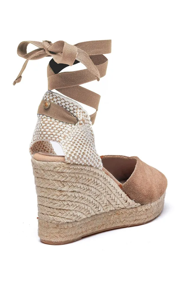 Holland Cooper Seville Wedge Sandal Taupe Women Espadrilles Holland Cooper Seville Wedge Sandal Taupe Women Espadrilles