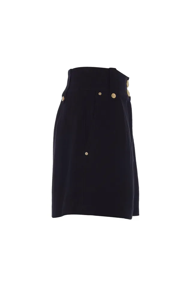Holland Cooper Tailored Short Black Linen Women Tailoring Holland Cooper Tailored Short Black Linen Women Tailoring
