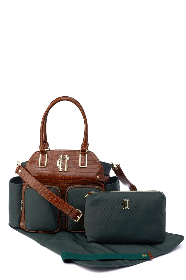 Holland Cooper Thames Changing Bag Racing Green Women Baby Changing Bags