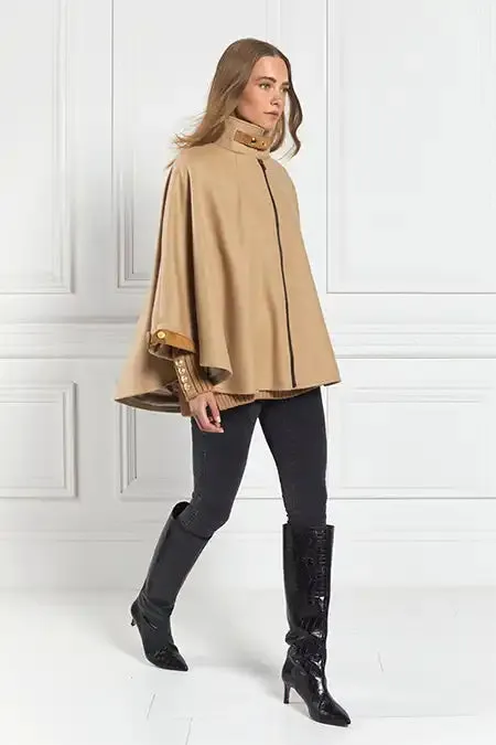 Holland Cooper The Classic Cape Camel Women Capes