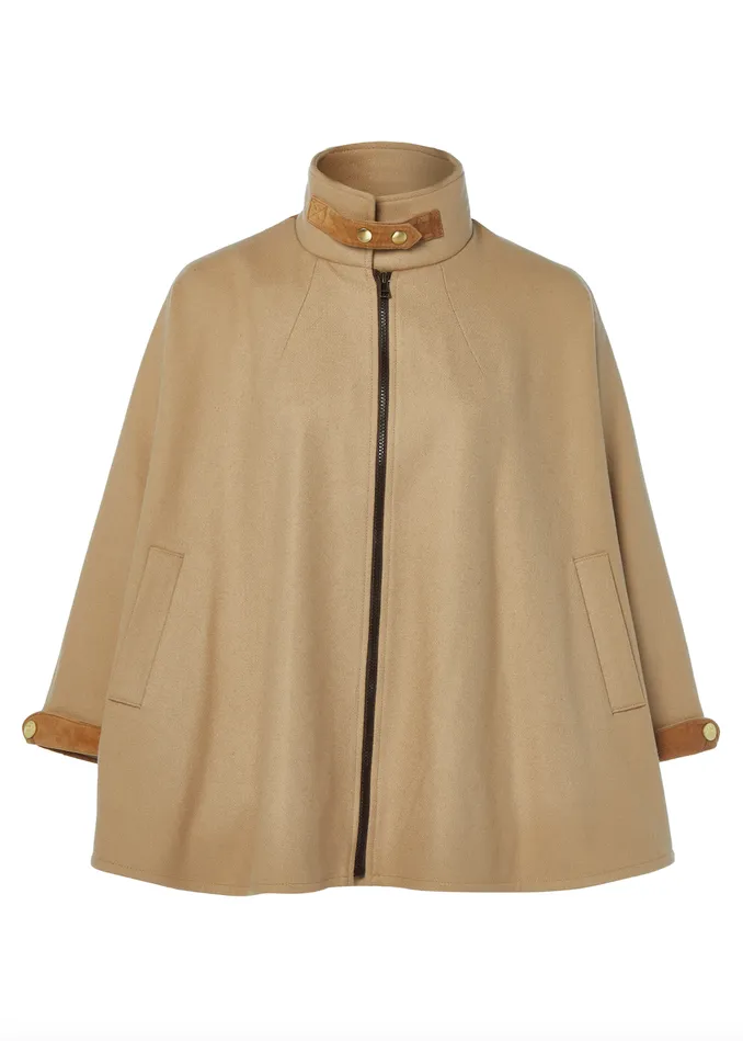 Holland Cooper The Classic Cape Camel Women Capes
