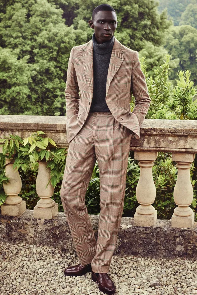 Holland Cooper The Classic Trouser Clarence Check Forest Men Tailored Trousers