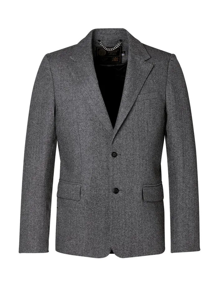 Holland Cooper The Single Breasted Blazer Mono Herringbone Men Blazers Holland Cooper The Single Breasted Blazer Mono Herringbone Men Blazers