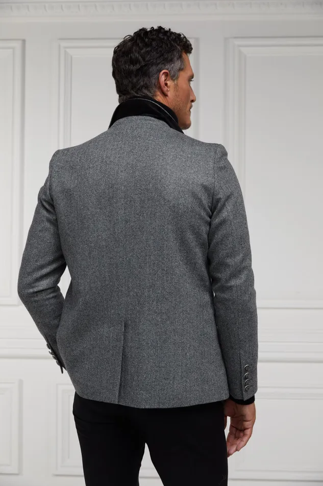 Holland Cooper The Single Breasted Blazer Mono Herringbone Men Blazers Holland Cooper The Single Breasted Blazer Mono Herringbone Men Blazers