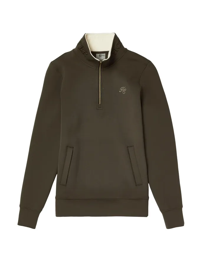 Holland Cooper Training Henley Dark Olive Women Jackets Holland Cooper Training Henley Dark Olive Women Jackets