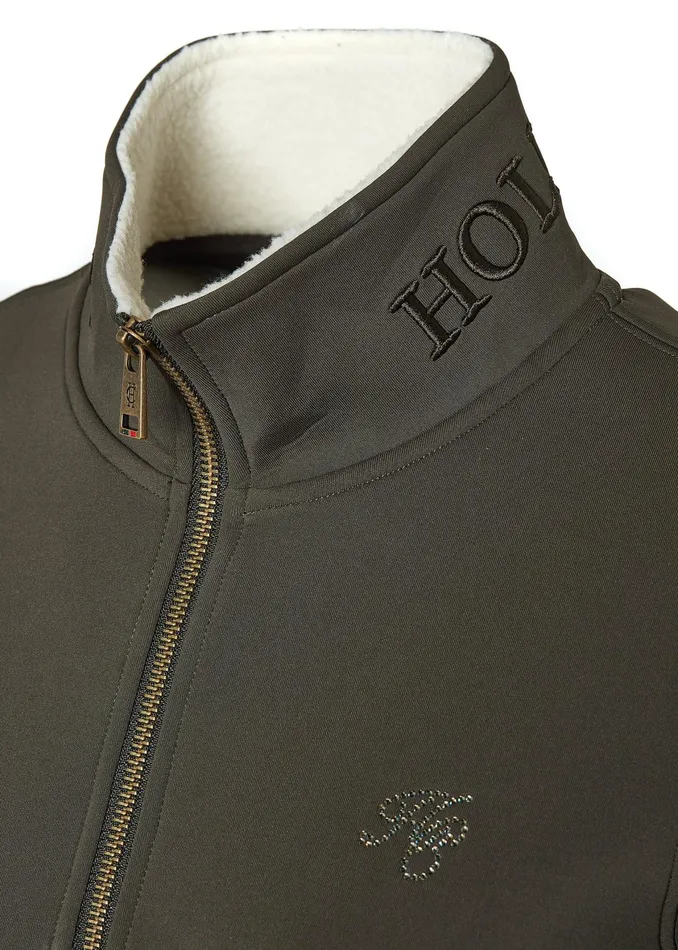 Holland Cooper Training Henley Dark Olive Women Jackets Holland Cooper Training Henley Dark Olive Women Jackets