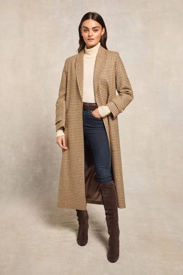 Holland Cooper Wrap Coat Charlton Tweed Women Tailoring