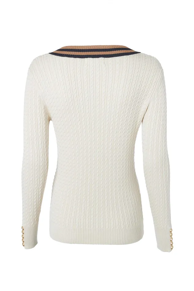 Holland Cooper Zoe Knit Almond Women Knitwear Holland Cooper Zoe Knit Almond Women Knitwear