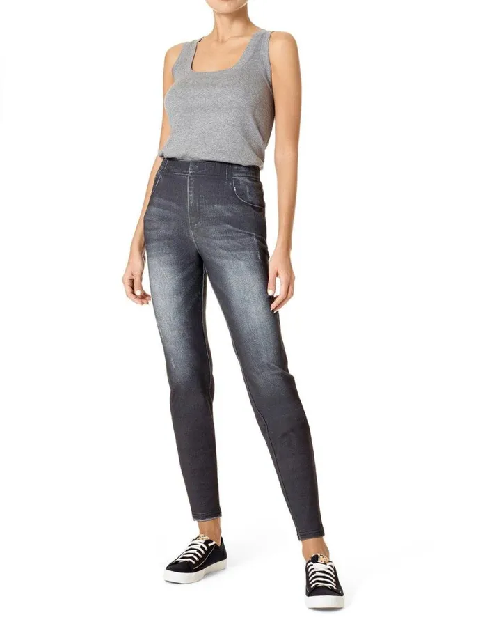 Hue Dream Denim Legging Black Indigo Wash Women Denim