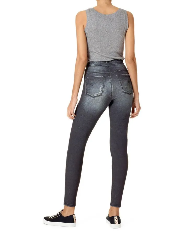 Hue Dream Denim Legging Black Indigo Wash Women Denim