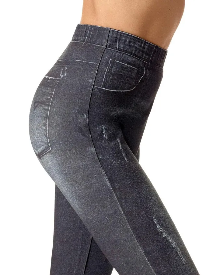Hue Dream Denim Legging Black Indigo Wash Women Denim