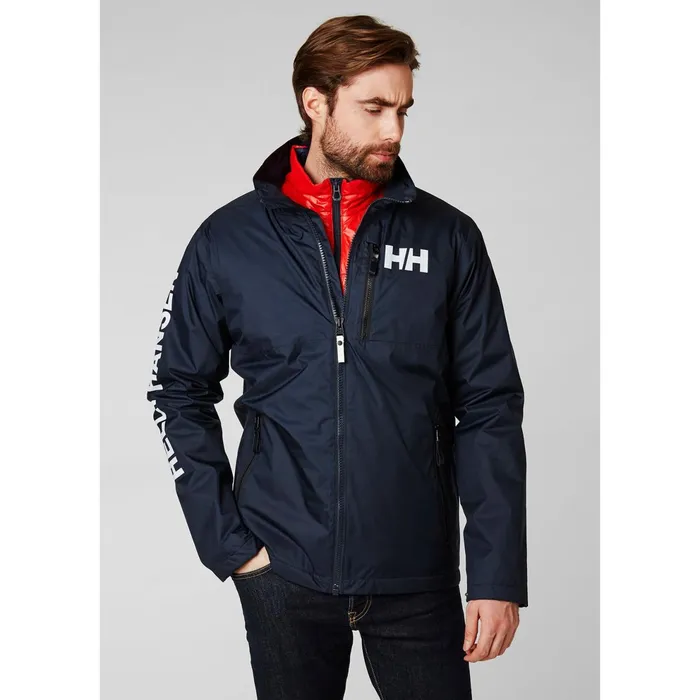 Insulated Jackets Men Helly Hansen ACTIVE MIDLAYER JACKET 597 Navy