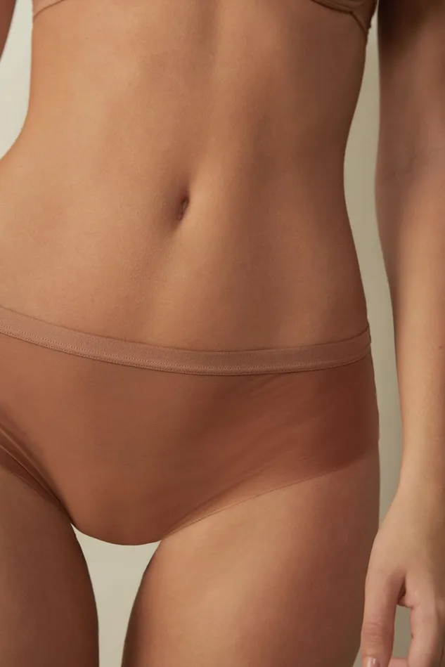 Intimissimi Bikini Panties Women Invisible Touch Briefs Natural 417i 8211 Marrone Cappuccino