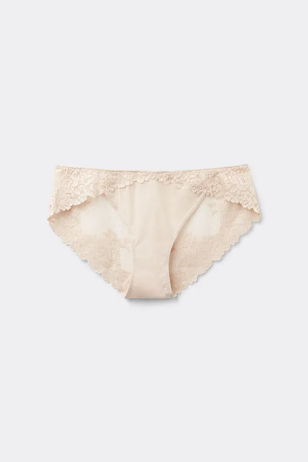 Intimissimi Bikini Panties Women Pretty Flowers Panties Natural 2280 8211 Avorio Crema