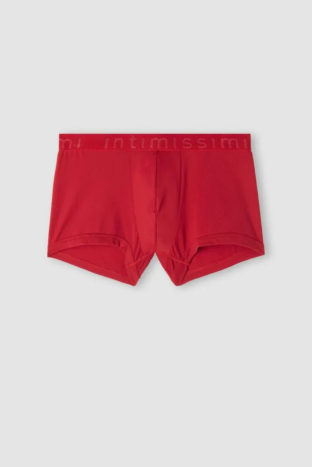 Intimissimi Boxers Men Microfiber Logo Boxer Shorts Red 887 8211 Rosso