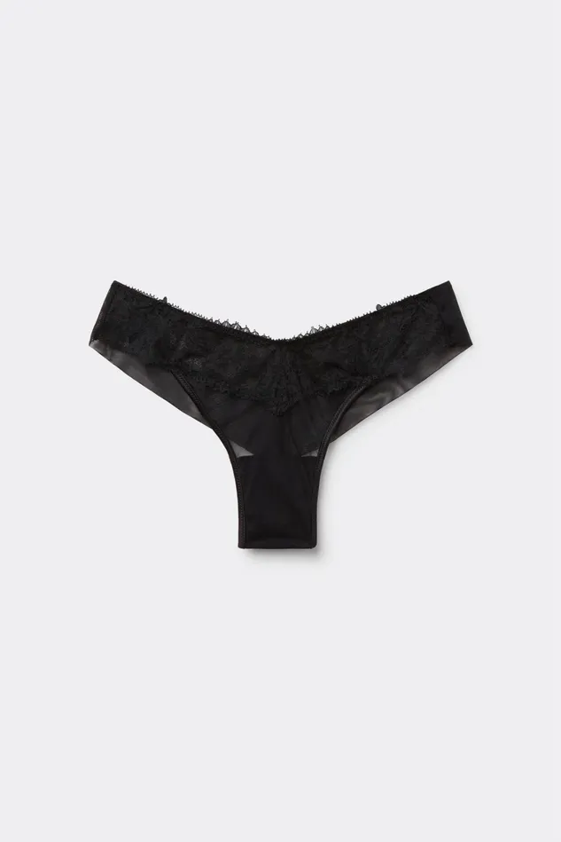 Intimissimi Brazilian Cut Women A Timeless Night 80s Style Brazilian Black 019 8211 Black