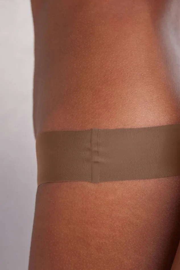 Intimissimi Brazilian Cut Women Brazilian Panties In Seamless Ultra Light Microfiber Natural 502i 8211 Caramel