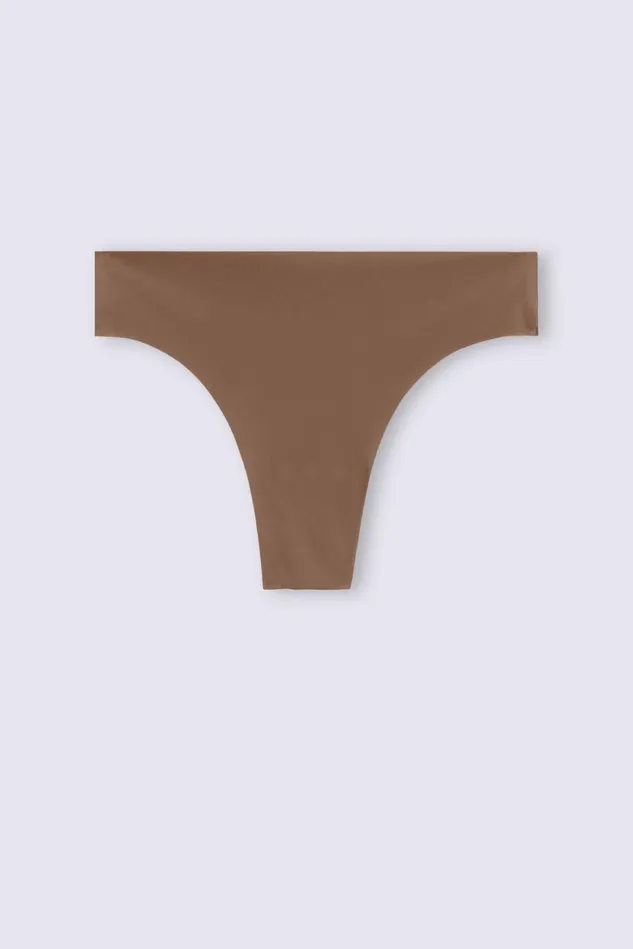 Intimissimi Brazilian Cut Women Brazilian Panties In Seamless Ultra Light Microfiber Natural 502i 8211 Caramel