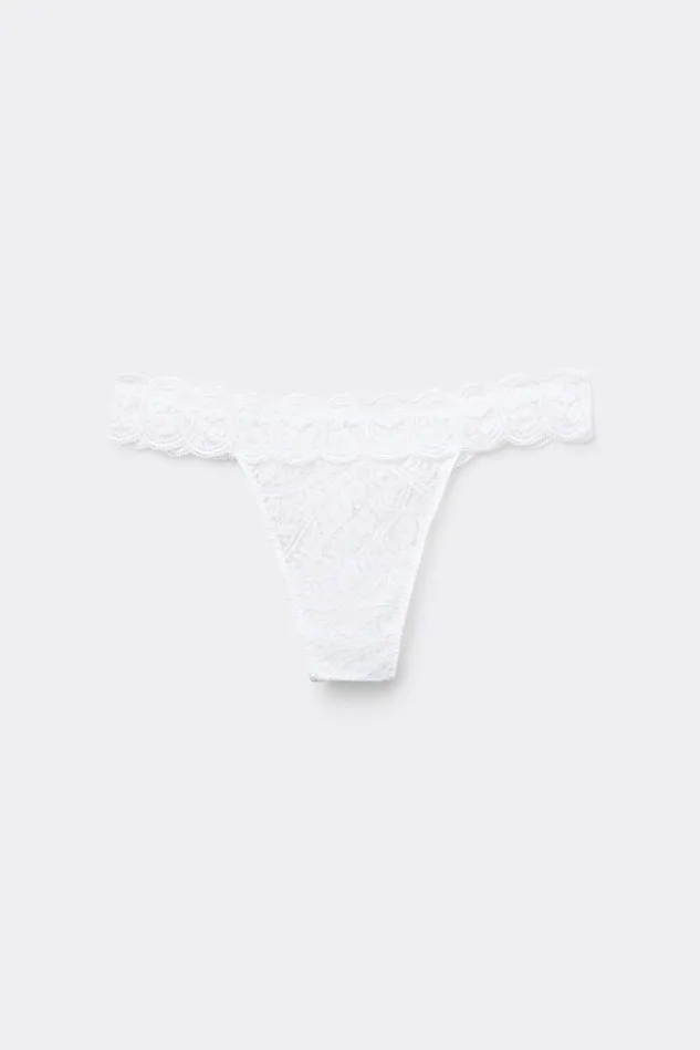 Intimissimi Brazilian Cut Women Flower Paisley Brazilian White 001 8211 White