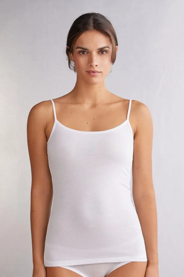 Intimissimi Camisoles Tank Tops Women Ultrafresh Cotton Camisole White 001 8211 White