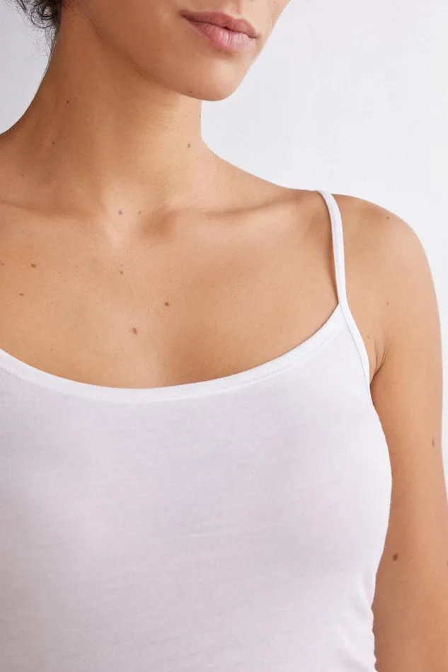Intimissimi Camisoles Tank Tops Women Ultrafresh Cotton Camisole White 001 8211 White