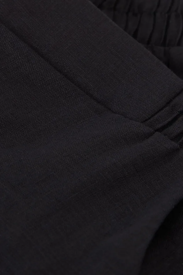 Intimissimi Leggings Pants Women Linen Cloth Pants Black 019 8211 Black