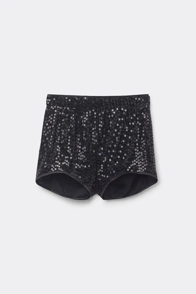 Intimissimi Leggings Pants Women See The Magic Sequin Hot Pants Black 019 8211 Black