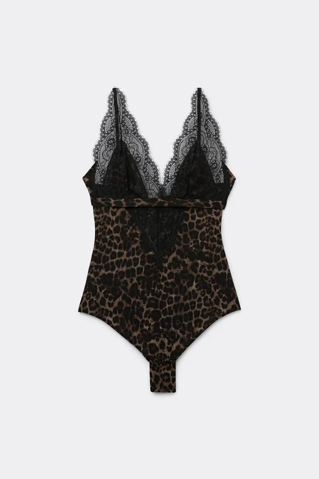 Intimissimi Lingerie Bodysuits Women Luxurious Leopard Bodysuit Print 769j 8211 Stampa Luxurious Leopard